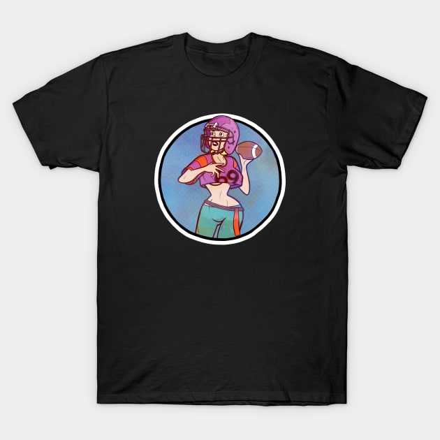 Quarterback Betty T-Shirt by Baddest Shirt Co.